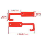 DURAFORCE Pair Red Steel Tow Hooks Kit For Jeep Grand Cherokee WK2 2015-2023 2016