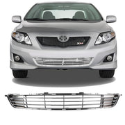 DURAFORCE Front Bumper Lower Chrome Grille Grill for 2009-2010 Toyota Corolla LE CE