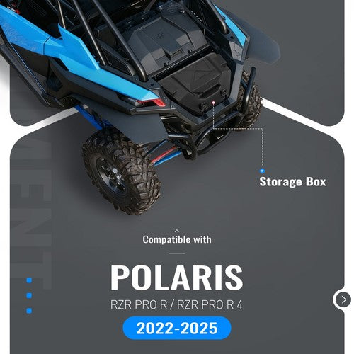 36QT Rear Cargo Tool Storage Box for Polaris RZR Pro R 4 2022-2025