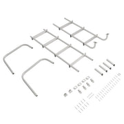 DURAFORCE Upgraded 113" Rear Exterior Straight Ladder For RV- Powder Coated #139.21 LA-401