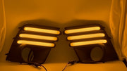DURAFORCE LED Daytime Running Light Turn Signal Fog Lamp Cover For 2022-24 Subaru Forester
