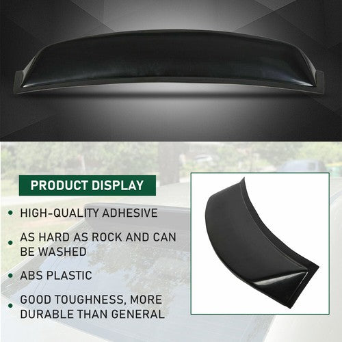 DURAFORCE For 2006-2015 13 14 Honda Civic 4DR Rear Window Roof Spoiler Visor Vent Wing ABS