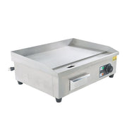 DURAFORCE Commercial Electric Griddle 1600W 22" Stainless Steel Flat Grill 50-300℃