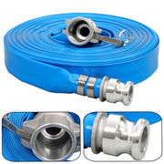 DURAFORCE 1-1/4" x 100' Pvc Backwash Discharge Hose For Swimming Pools W/ Pin Lug Fittings