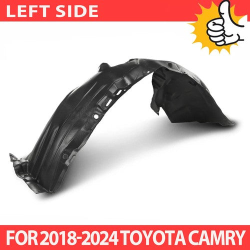 DURAFORCE TO1248227 Front Fender Inner Liner Left Driver Side for 2018-2024 Toyota Camry