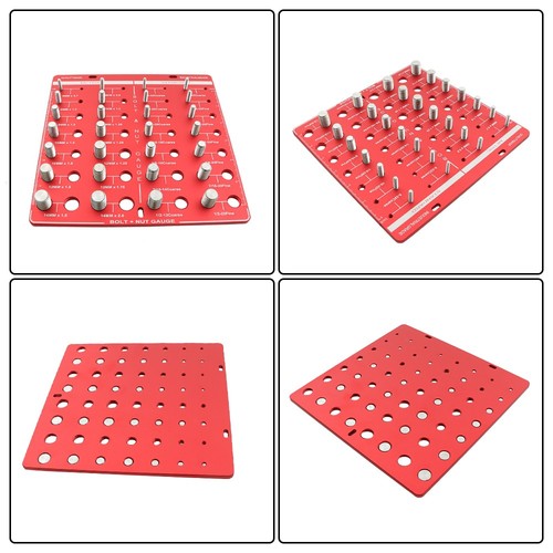 DURAFORCE 28 Nut and Bolt Thread Checker 14 Metric And 14 Standard Specifications