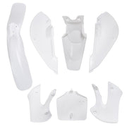 DURAFORCE White Plastic Fender Fairing kit For Kawasaki KX 65 KLX 110 DRZ110 Suzuki RM65