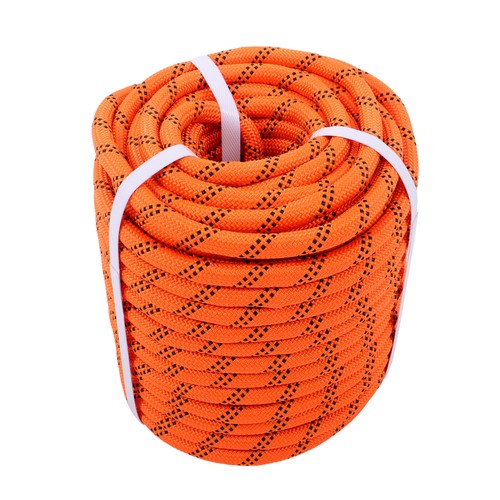 DURAFORCE 5174 Pounds Orange Black1/2 in X120' 48 Stranded Braided Rope Breaking Strength