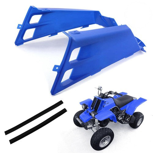 DURAFORCE Blue Gas Tank Side Covers Plastic Wrap for Yamaha Banshee 350 YFZ350 1987 2006