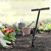 DURAFORCE Hand Operated Auger Drill Bit for Planting, T Shaped 4"X24" Garden Auger