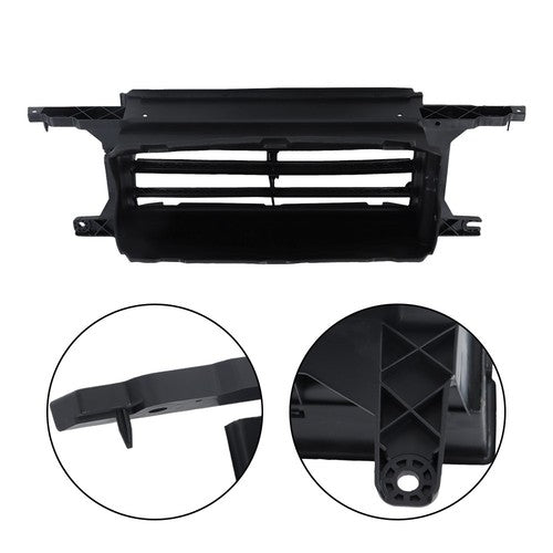 DURAFORCE Fit For 2015-2017 Ford F-150 Black Grille Shutter Radiator Assembly W/O Motor