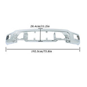 DURAFORCE Suit For Ford F-150 F150 2024-2025 Bumper Front Lower Chrome W/o Sensor Holes