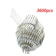 DURAFORCE 3600Pcs 15Degree Collated Wire Coil Full Round Head Siding Nails 2-1/4” x 0.092”