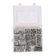 DURAFORCE 1600PCS of M6 M4 M5 Heavy Duty Nuts Flat and Bolts & Lock Washers Assortment Kit