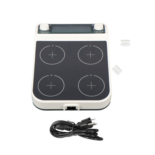 DURAFORCE 4 Position Multiple Magnetic Stirrer Digital Magnetic Stirrer 4*500ml Capacity