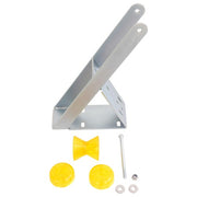 DURAFORCE Universal Boat Trailer Winch Stand Seat Steel With Yellow Roller For Winch Posts