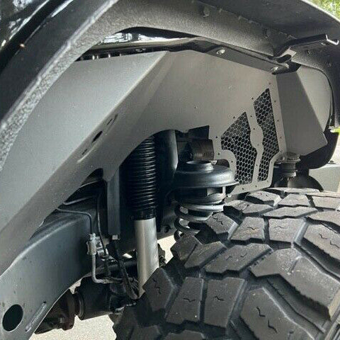 Aluminum Front Inner Fender Liners for 2007-2018 Jeep Wrangler JK JKU