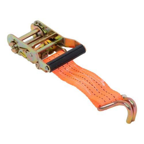 DURAFORCE 10 Pack 1.5" x 20' 4000lbs Ratchet Straps W/ J Hook Heavy Duty Orange Tie Downs