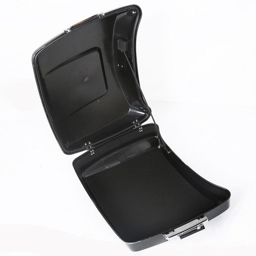DURAFORCE Black Chopped Trunk Backrest Mount Rack Fit For Harley Road Glide 14-26 Touring