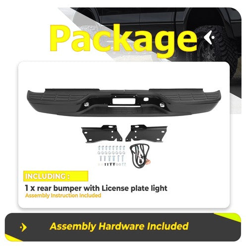 For Chevrolet Silverado GMC Sierra 2500HD 3500HD 1999-2007 Rear Bumper Assembly