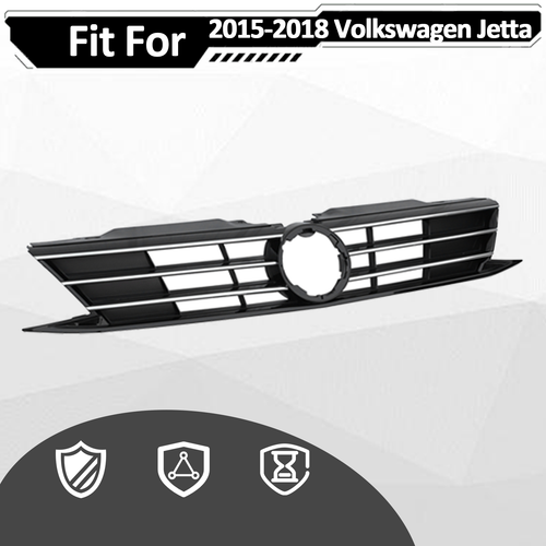 DURAFORCE For 2015 2016 2017 2018 VW Volkswagen Jetta Front Bumper Chrome Grille Grill