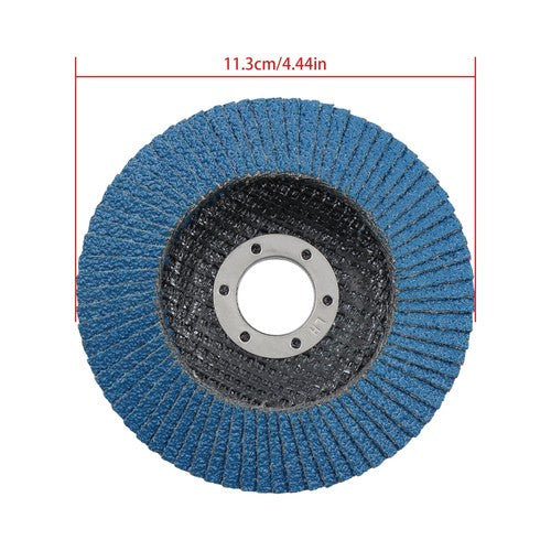 DURAFORCE 20 PCS T29 Flap Discs 4.5" x 7/8" 40/60/80/120 Grit Angle Grinder Sanding Disc