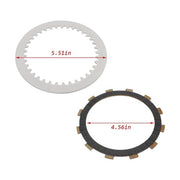 DURAFORCE Plates Kit For Suzuki QuadSport Z400 2003-2014 Heavy Duty Clutch Friction Steel