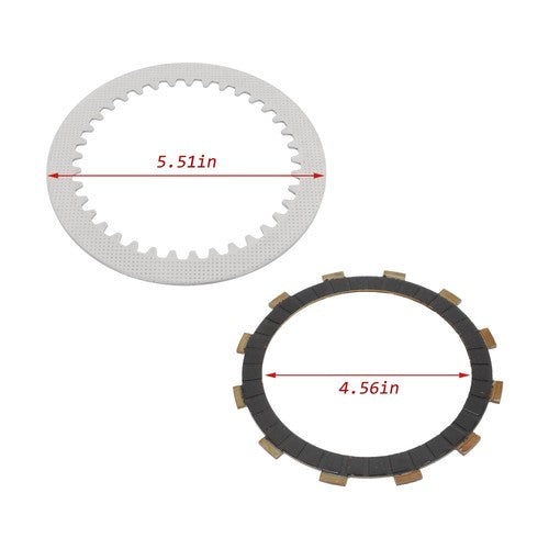DURAFORCE Plates Kit For Suzuki QuadSport Z400 2003-2014 Heavy Duty Clutch Friction Steel