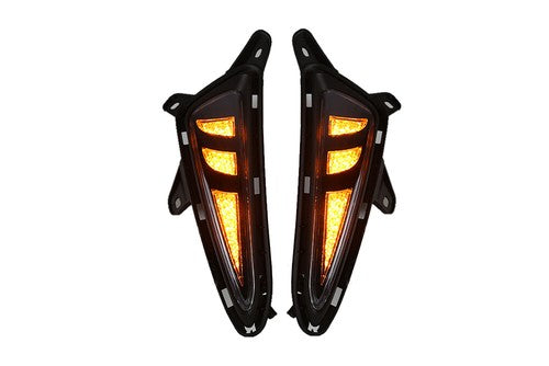 DURAFORCE Pair LED Fog Lights DRL Turn Signal Light LH + RH For 2016-2019 Toyota CHR C-HR