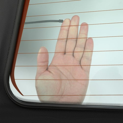 DURAFORCE Black Convertible Soft Top Clear Heated Glass Window For BMW 3 Series E46 00-06
