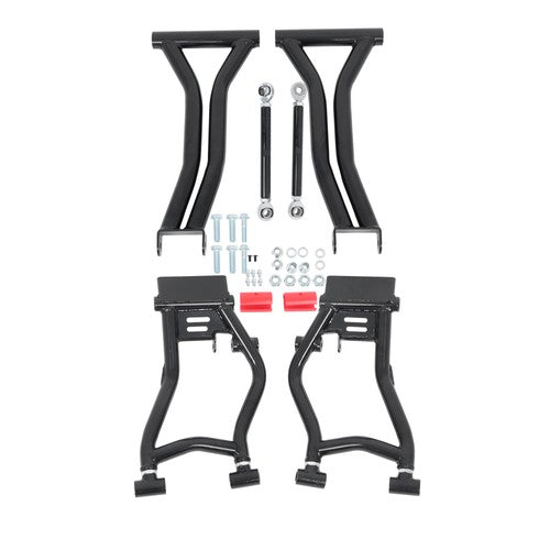 DURAFORCE Rear High Clearance A-Arms for Polaris RZR 800 S / RZR 800 4 - BLACK