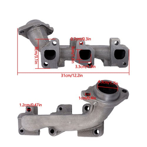 DURAFORCE For Dodge Nitro Jeep Grand Cherokee Liberty Right Exhaust Manifold w/ Gasket Kit