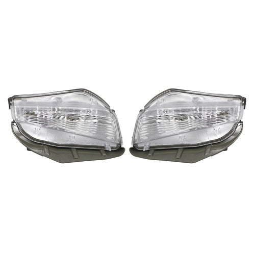 DURAFORCE Pair Front Bumper turn Signal Fog Light Fit For Toyota Prius V 2012 2013 2014