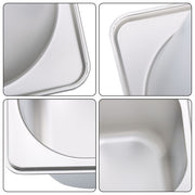DURAFORCE 6 Pcs 6Inch Deep Thickened 1/6 Size Steam Table Pans Without Lid Stainless Steel