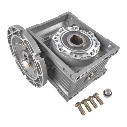 DURAFORCE MRV063 Ratio 100:1 Worm Gear Speed Reducer, 56C Flange 0.57HP Input, Keyed Shaft