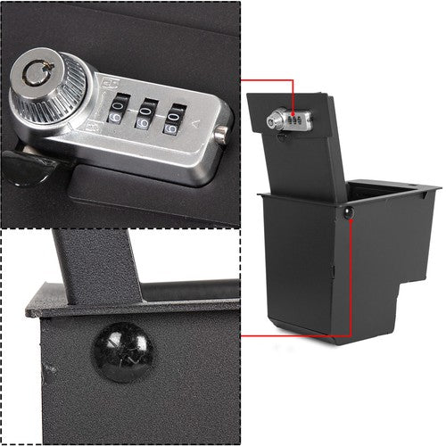 Center Console Safe Gun Storage with 3 Digit Combo for Toyota 4Runner 2014-2024