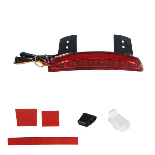 DURAFORCE For Sportster 1200 883 Red Rear Fender Tip Brake Tail LED Light