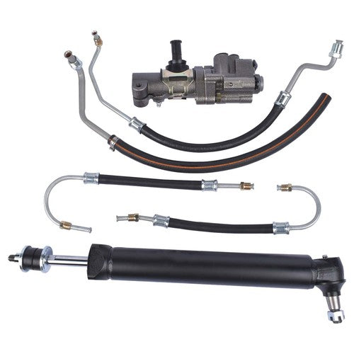 DURAFORCE For 1963-1979 Corvette Small Block Steering Valve Cylinder Ram Hose Kit NO CORES