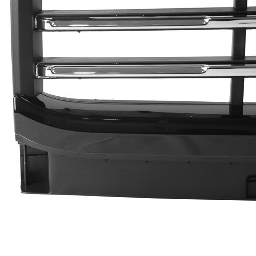 DURAFORCE Fits Silverado 2500 HD 3500 HD 2015-2019 Front Upper Grille Hood Black Painted