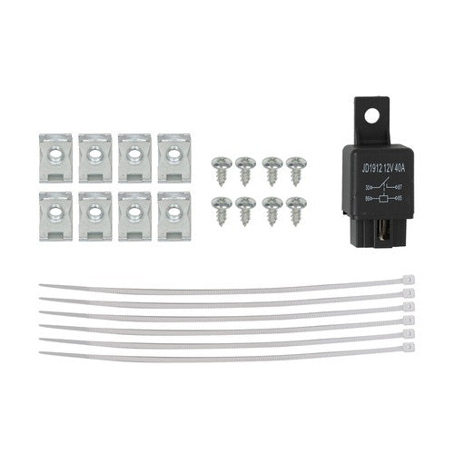 DURAFORCE Switch Bulbs Bezel Wire Harness Black Fog Light Kit For 07-10 Hyundai Elantra