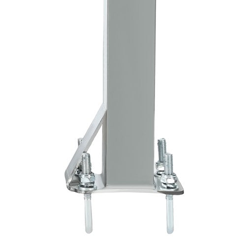 Pair of Zinc Plated Pontoon Boat Trailer Guide On for 2 Inch Trailer Frames