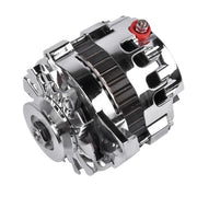 DURAFORCE 180A Chrome Alternator CS130 Style V-Belt Pulley for Chevy GM 7.4 5.0L 5.7L 6.2L