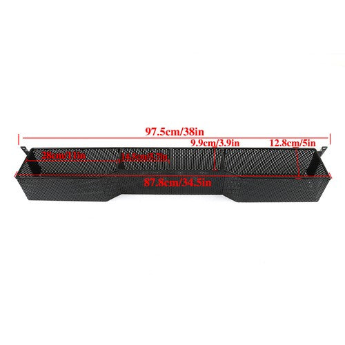DURAFORCE Integrated Front Inner Storage Basket Black For Yamaha G29 Golf Carts 2007-2016