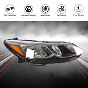 DURAFORCE Headlight For Chevrolet Cruze Sedan 16-19 RH Passenger Side Halogen Type Clear