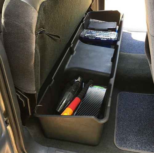 Underseat Storage Box For 1999 2006 Chevy Gmc Silverado Sierra Extended Cab