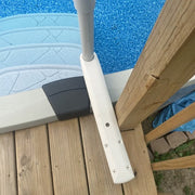 DURAFORCE New White PP Deck Support For Above Ground Swimming Pool Step