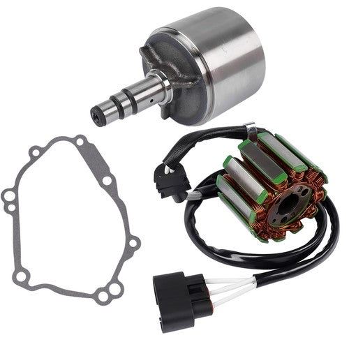 DURAFORCE Engine Stator Coil Magneto Rotor Assy w/ Flywheel Gasket for Yamaha YZF R1 04-08