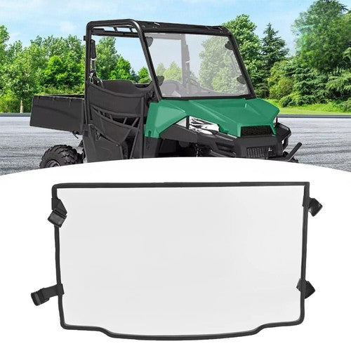 DURAFORCE Full windshield Clear For Polaris Ranger 500/570 Midsize Profit Cage 2015-2023