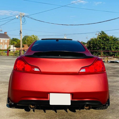 Rear Lower Bumper JDM Style Diffuser Lip for Infiniti G35 03 07 2DR Coupe Black
