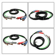 DURAFORCE Wrap Set Air Line Hose Assemblies 12ft 3 in 1 with 2 Connectors & 4 Washers